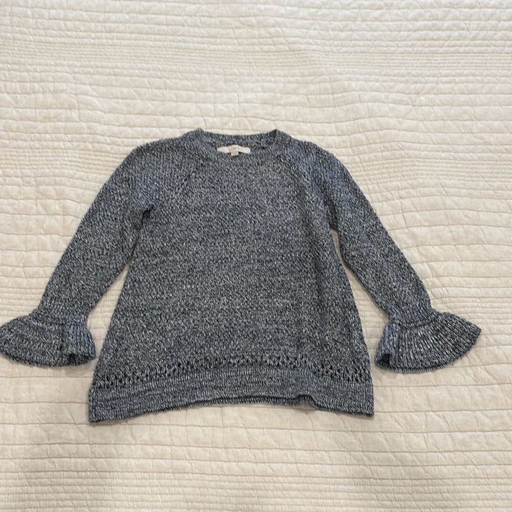 LOFT trumpet sleeve sweater
